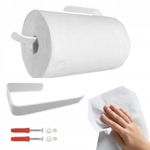 

Uchwyt wieszak na ręcznik papierowy Loft biały