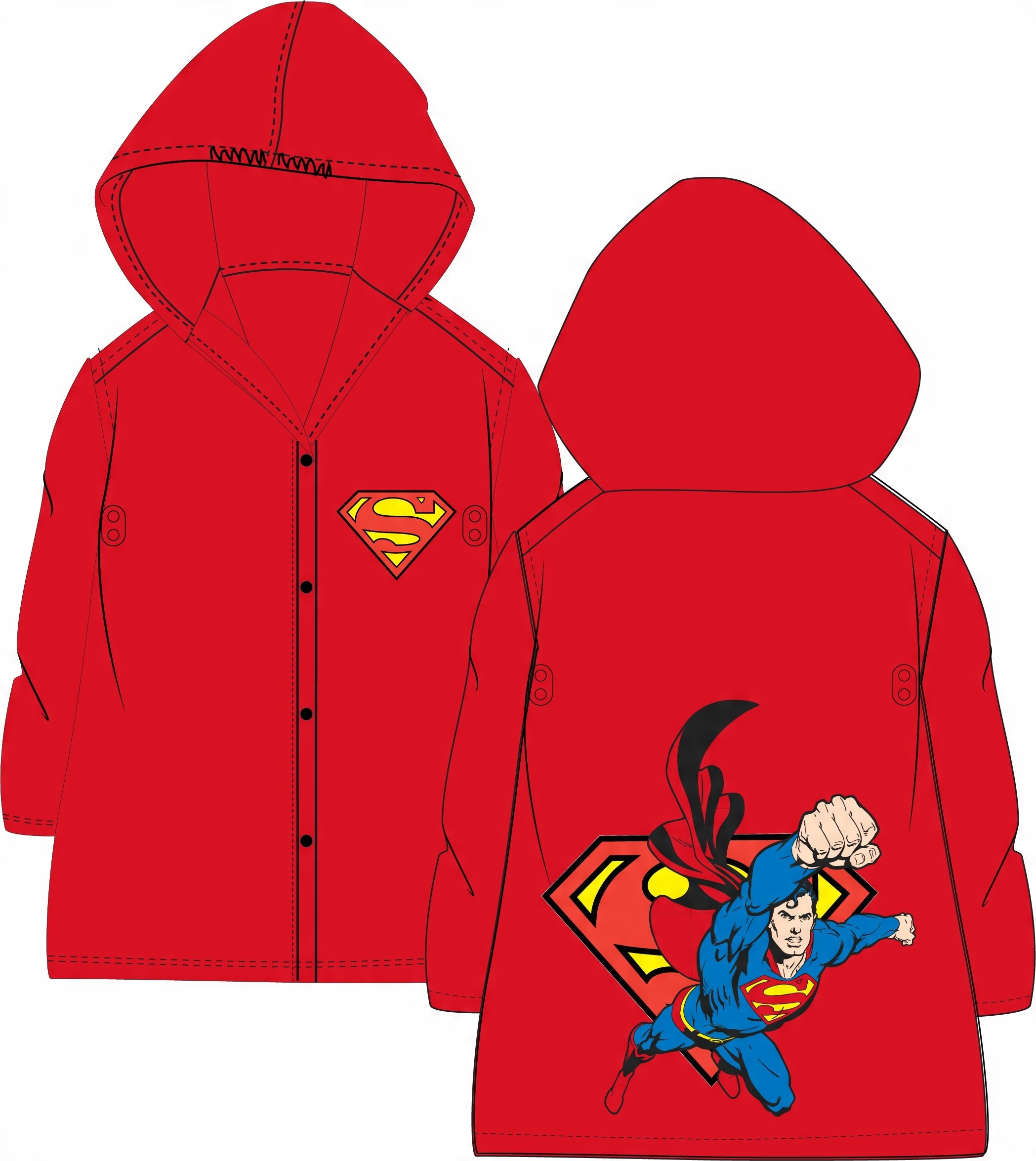 

Superman Kurtka Płaszcz przeciwdeszczowy 98/104