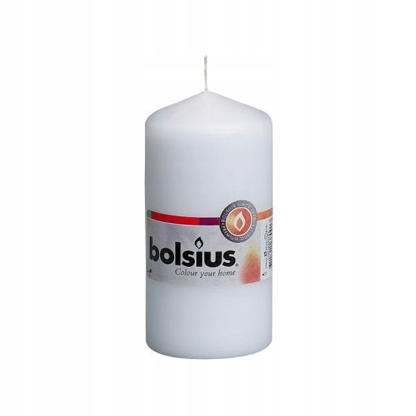 

Bolsius Świeca pieńkowa biała 120/60