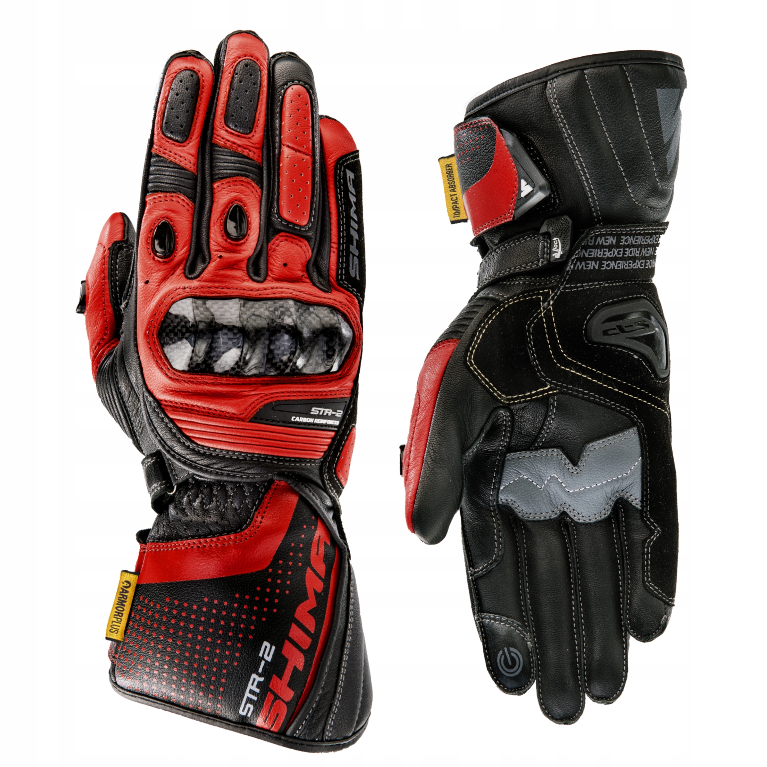 

Rękawice motocyklowe Shima sport STR-2 Red Gratisy