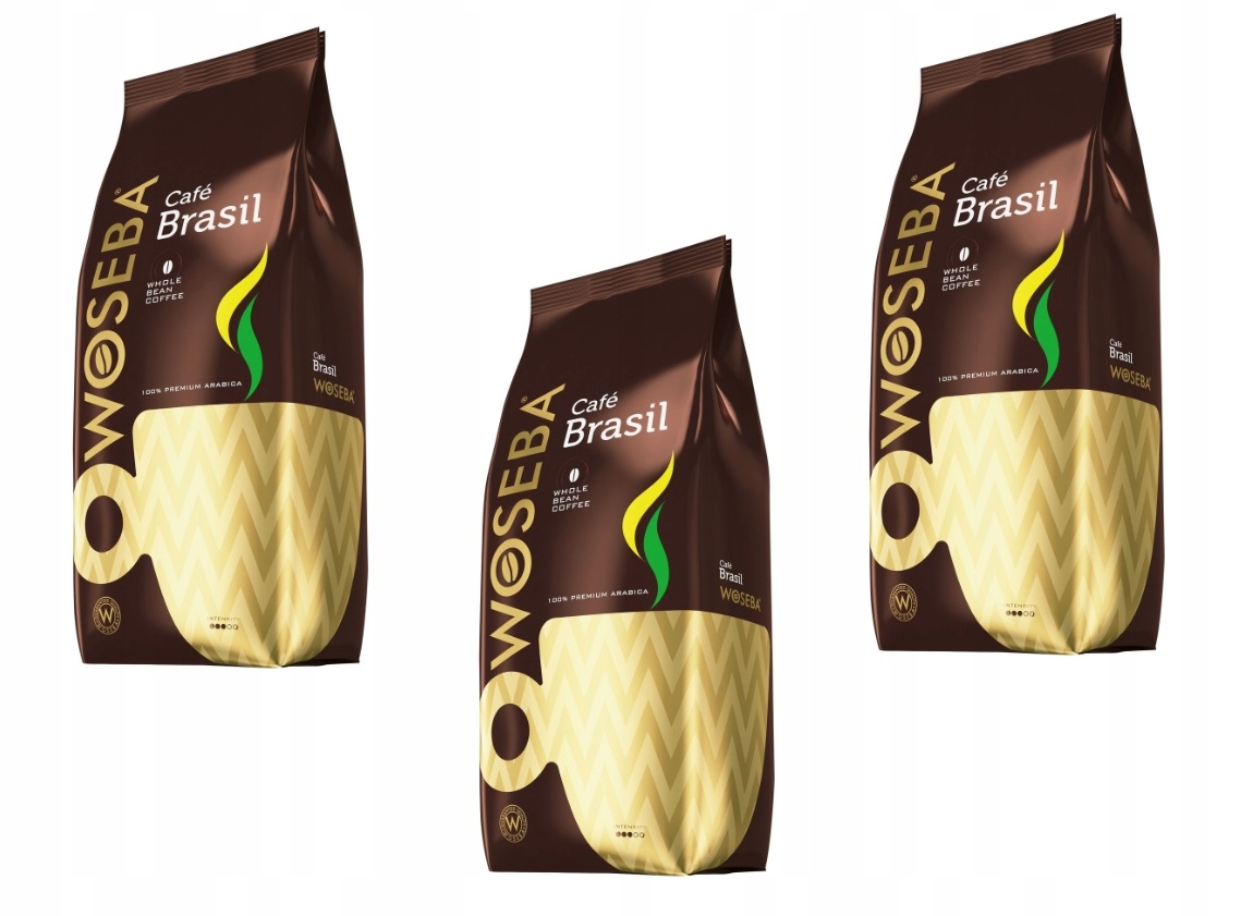 Levně Káva zrnková Arabica Woseba Café Brasil pražená 3000 g 3 kg