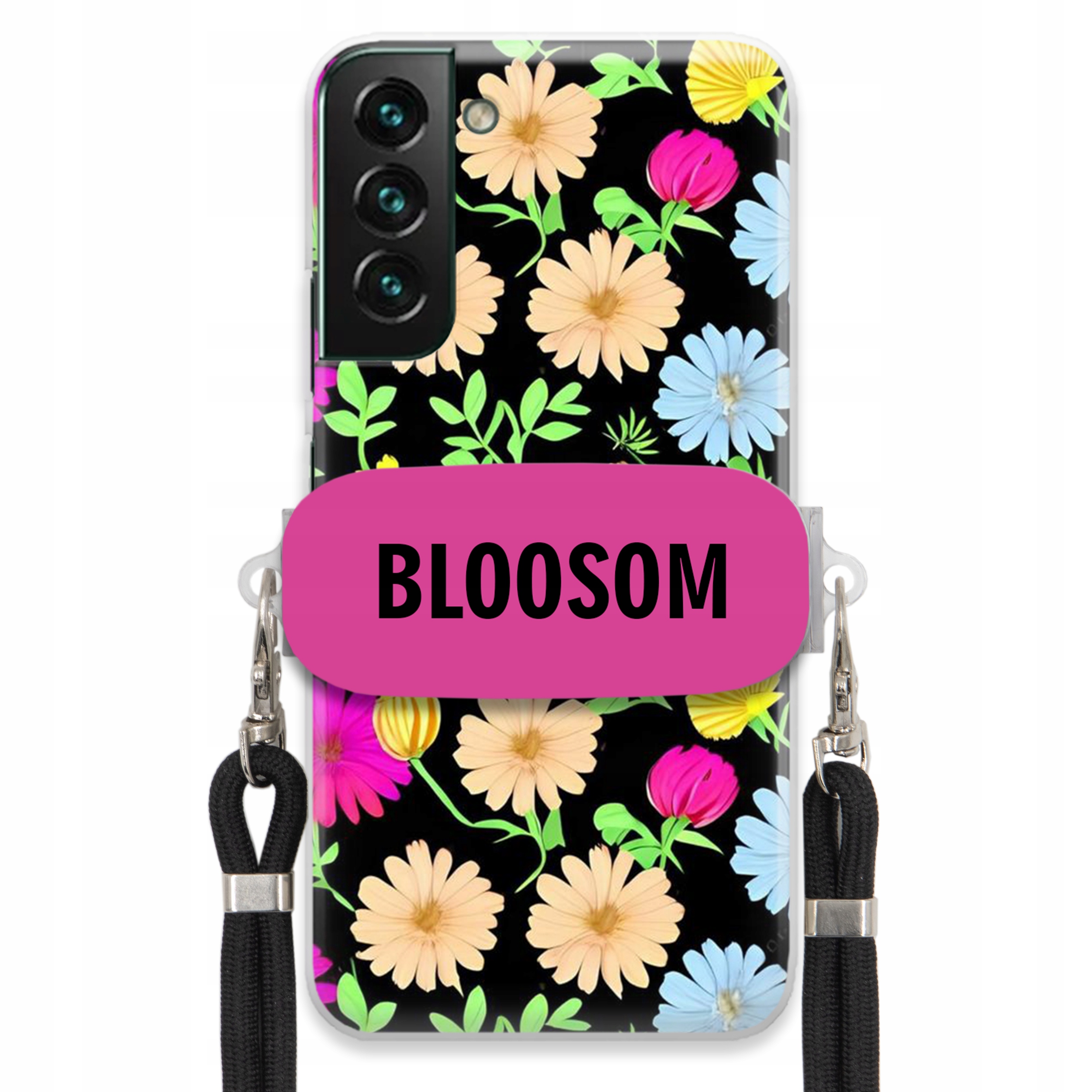 Pouzdro Držák Crossbody Pro Samsung S22 Plus Kryt Květiny Bloosom Flower