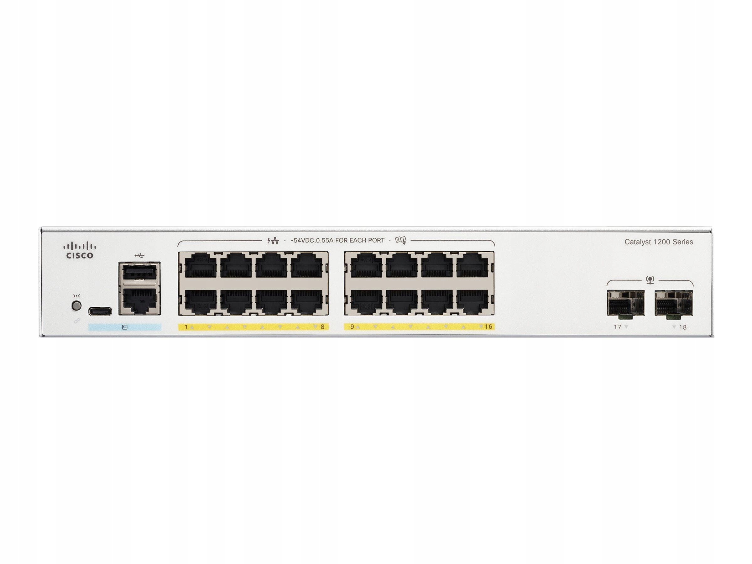 Cisco Catalyst 1200 16-port Ge PoE 2x1G Sfp
