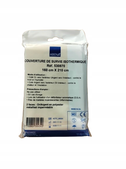 Folia życia, termiczna, koc ratunkowy 160 x 210 cm