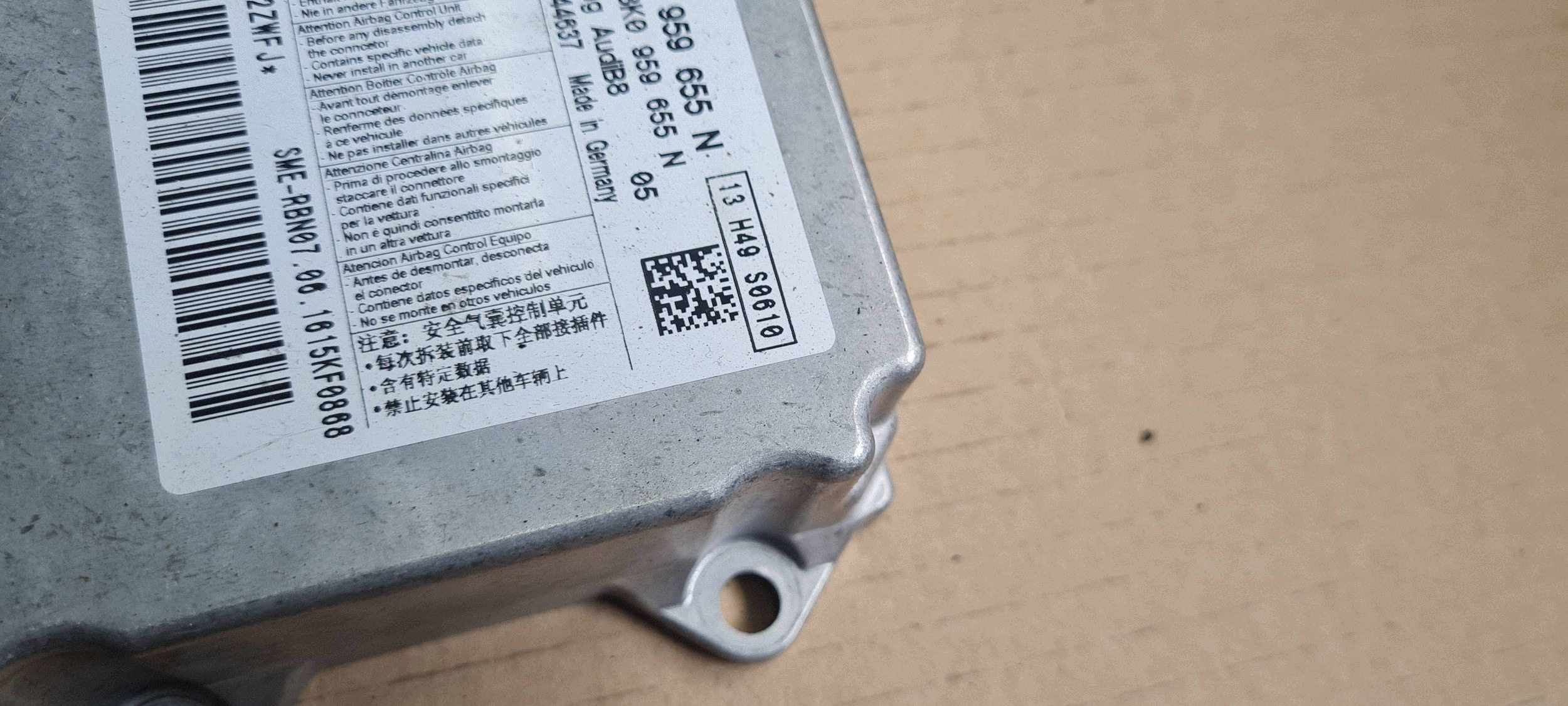 A5 8T LIFT modul Bedienteil SENSOR AIRBAG 8K0959655N A4 B8 Q5