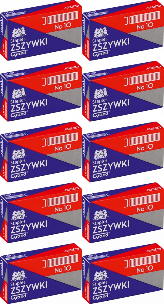 

Zszywki Grand nr10 10000szt srebrny