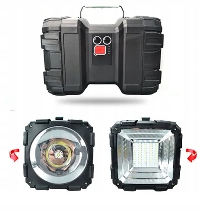 MOCNA LATARKA AKUMULATOROWA LED SZPERACZ CREE Zasilanie akumulatorowe