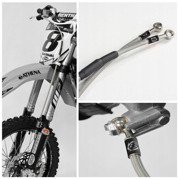 Moto-master Brzdová Hadica V Oceľovom Opletení Predná Gas, Husqvarna, K