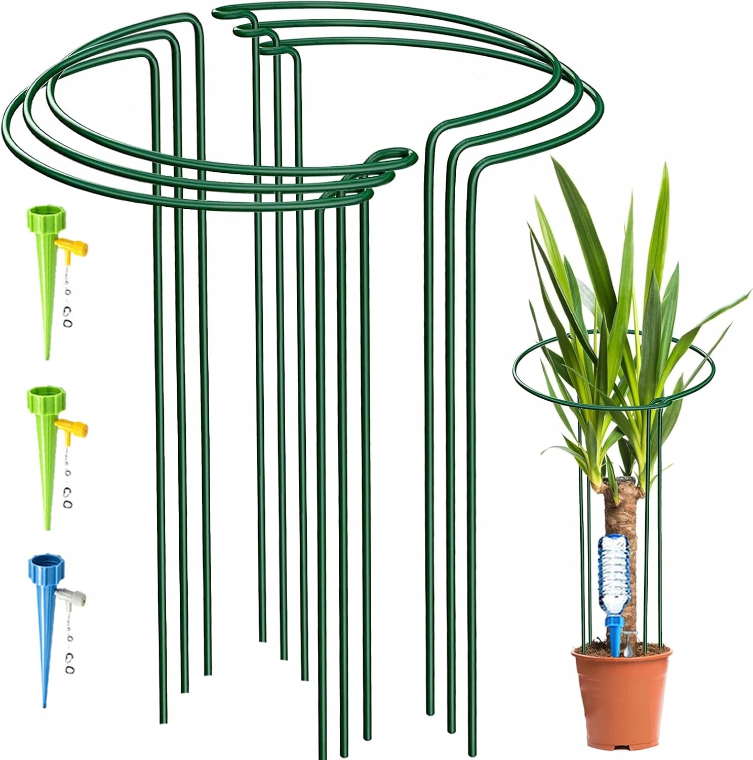 Kazitoo 6x Držáky pro rostliny 60 cm 3 zavlažovací hroty