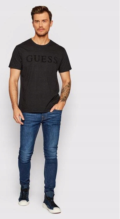 Guess Modré S Logem A Oděrkami 29/32 Gga
