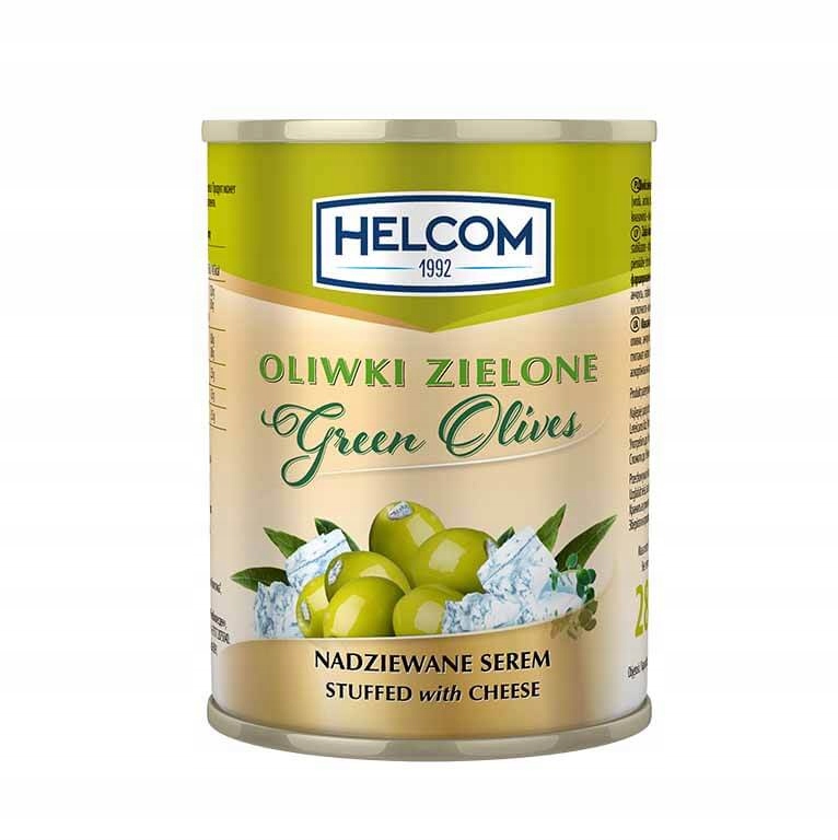 

Oliwki zielone nadziewane serem Helcom 300ml