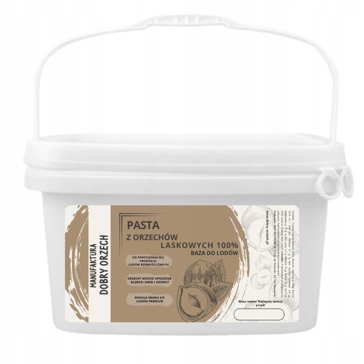 Levně Lískooříšková pasta 100% pro výrobu zmrzliny 5 kg Dobry Orzech