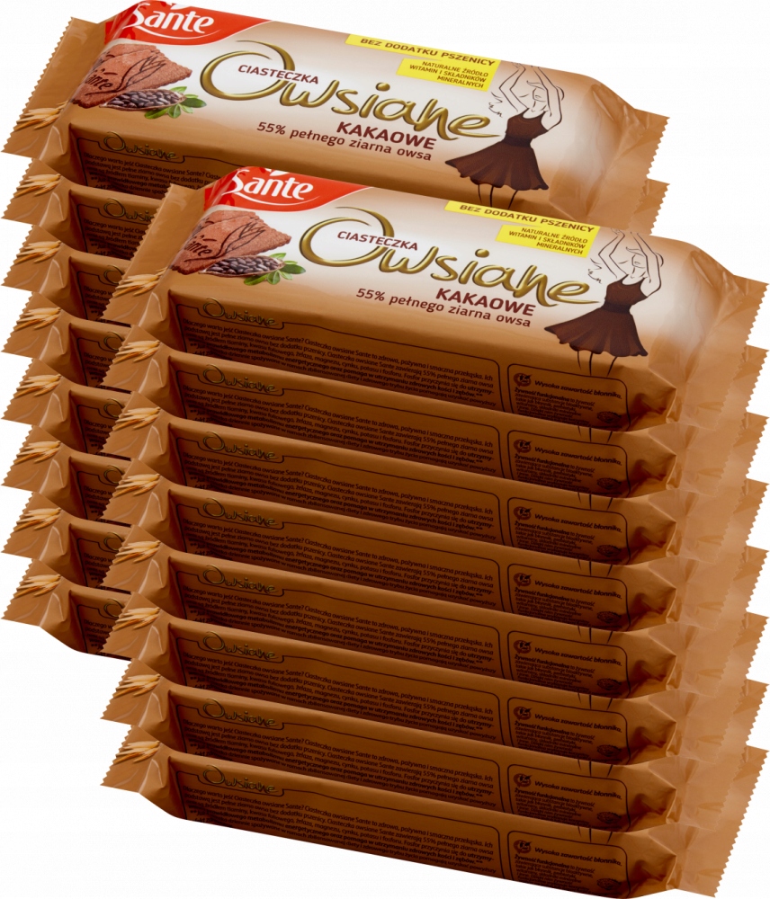 Sante Ciasteczka owsiane kakaowe 150g x16