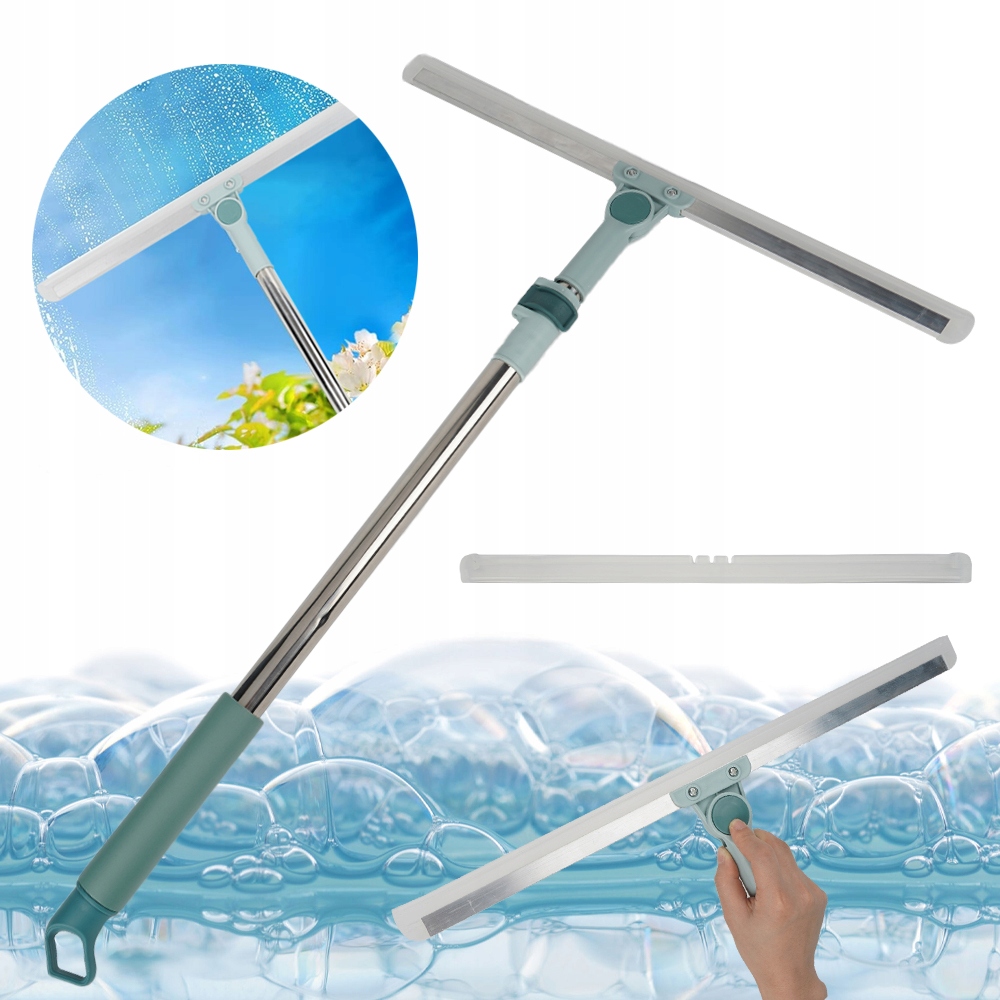 Levně 110 CM Zatahovací Silikonová Škrabka Na Podlahy, Koupelnová Škrabka