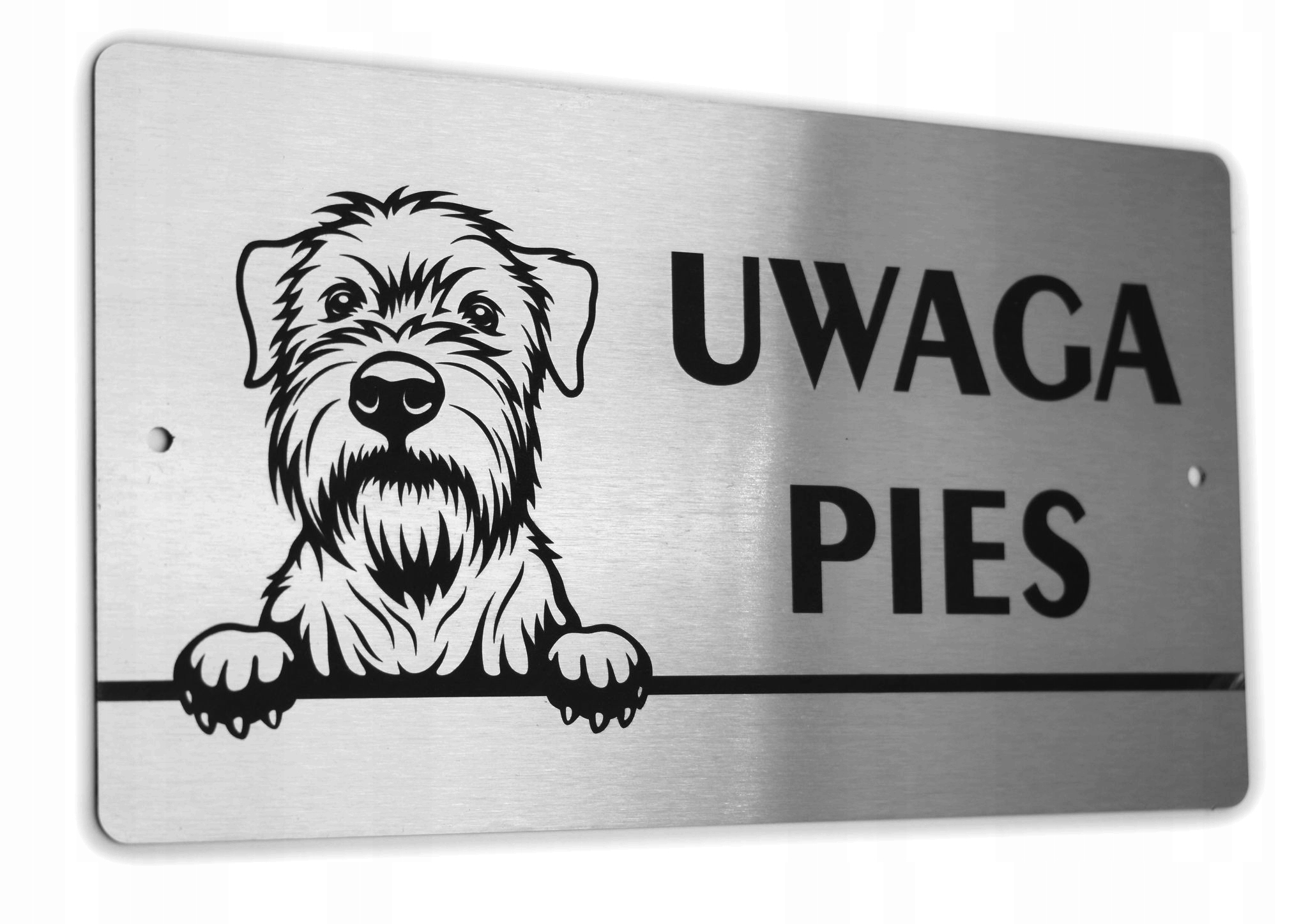 

Tabliczka Inox - Uwaga Pies - Terier Pszeniczny