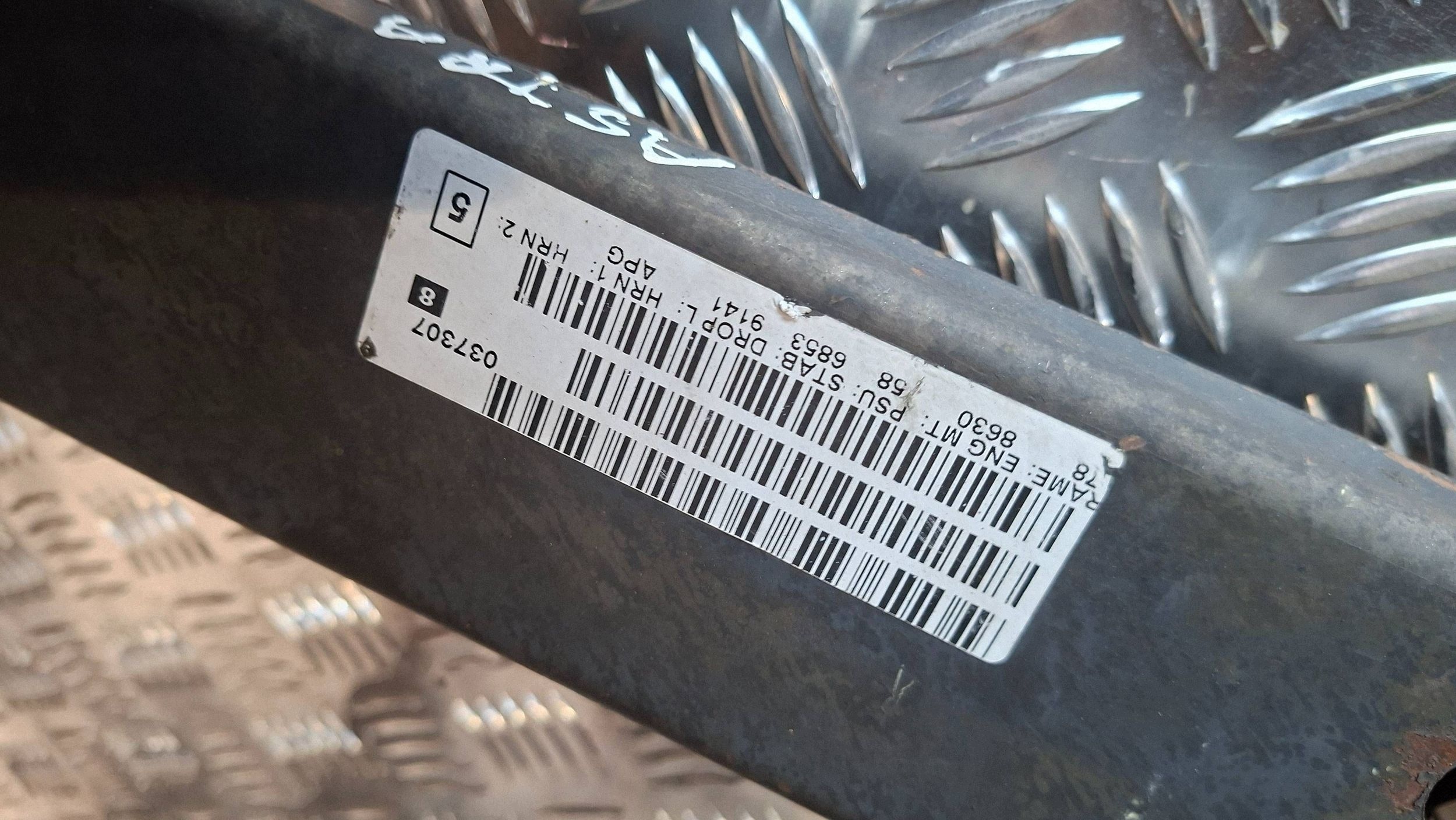 axle beam front 13327078 OPEL ASTRA J ZAFIRA C 2009