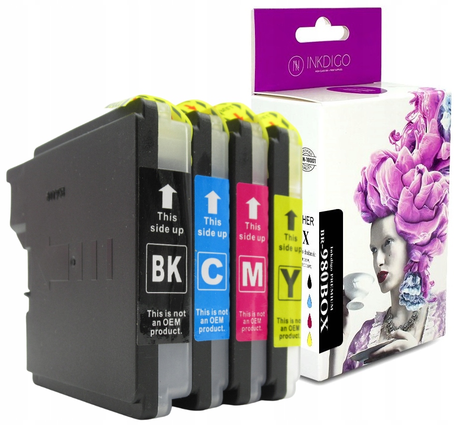

4x Tusz LC980 Do Brother DCP-145C 165C 195C 375CW
