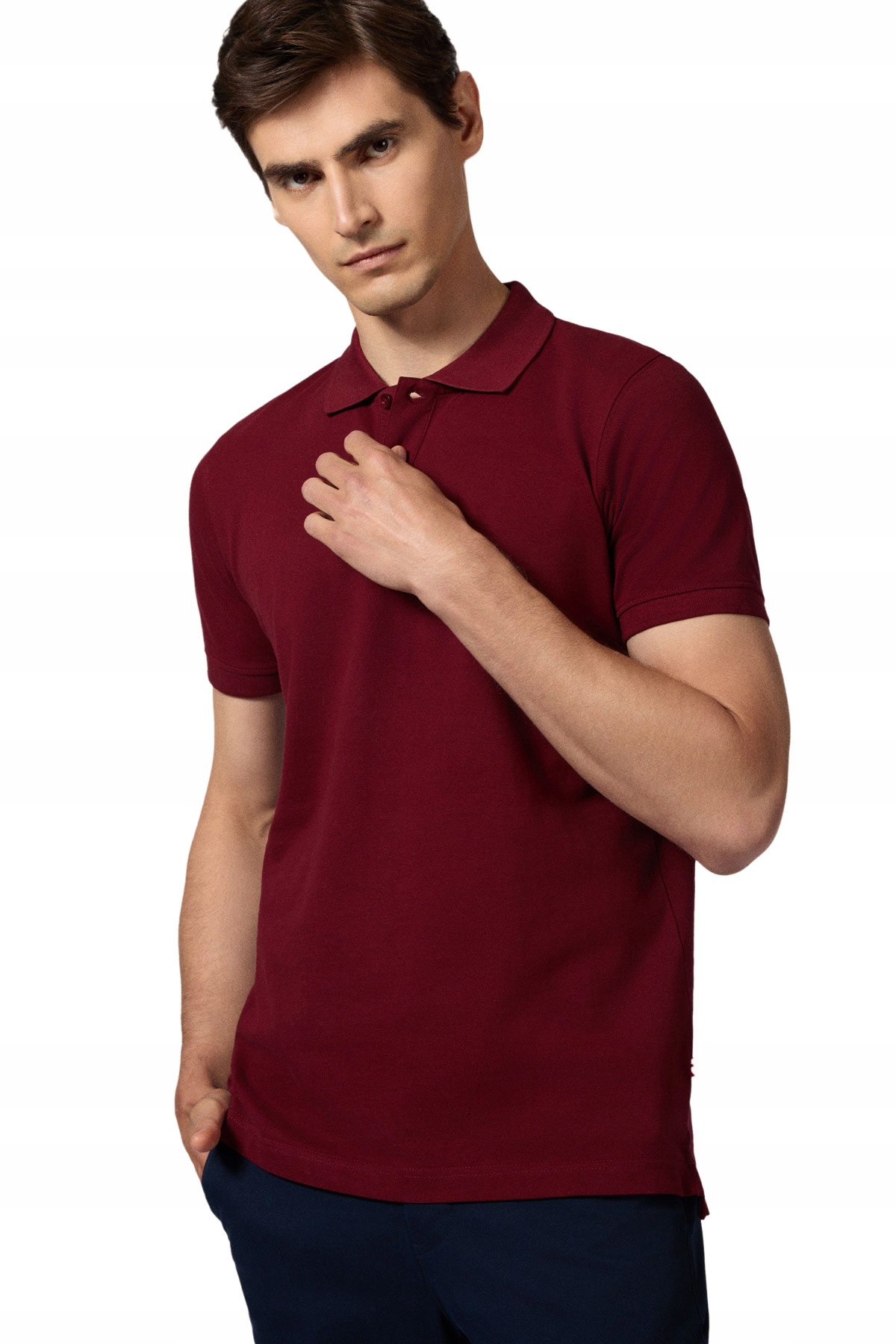 Koszulka Polo Bawełniana Bordowa Męska Próchnik PM5 2XL