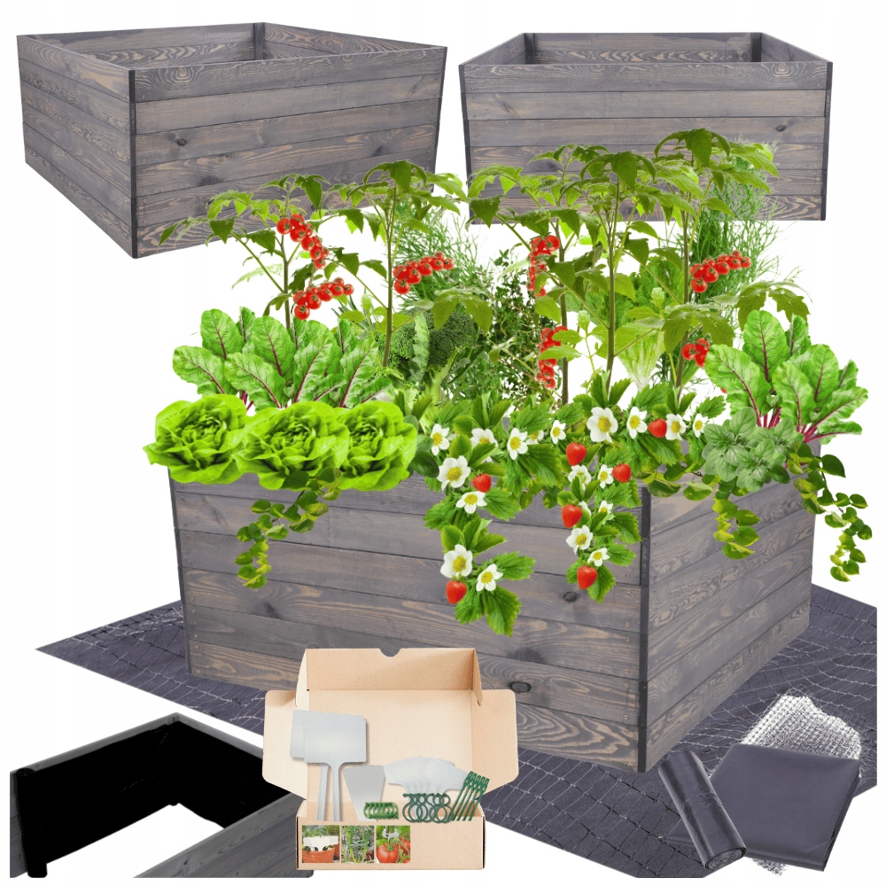 Vyvýšený záhon zeleninový záhon boxy inspekt kvetináč impregnát 54x120x120