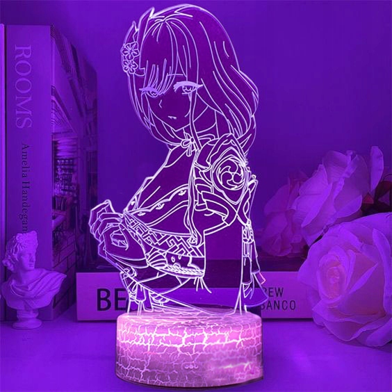 Lampka 3D nocna led usb Genshin Impact Raiden Marka inna marka