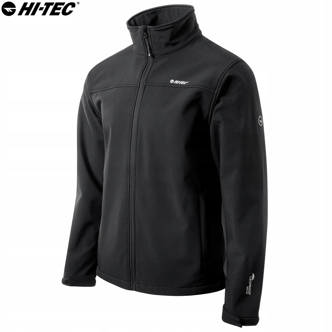 Kurtka Męska Softshell Hi-Tec Lingen Wodoodporna Rozpinana Czarna XXL Rozmiar XXL