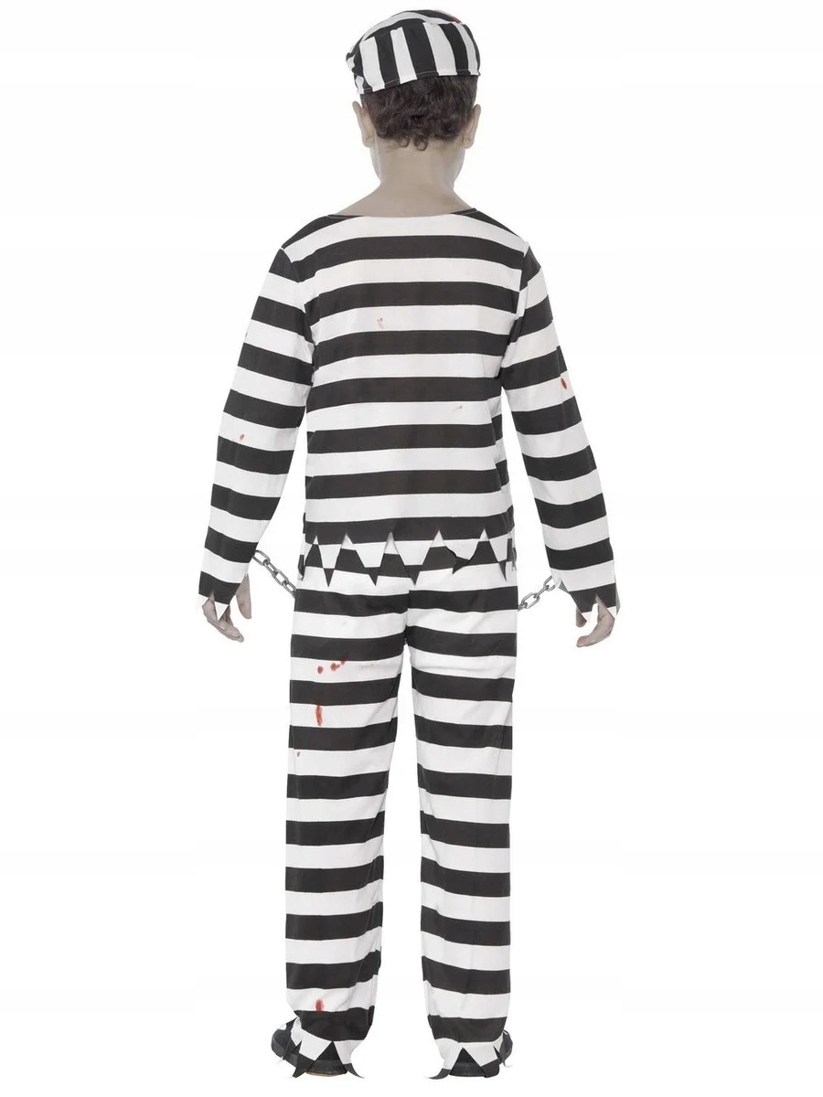 Strój Zombie Kostium Więźnia na Halloween 158 Marka Smiffy's