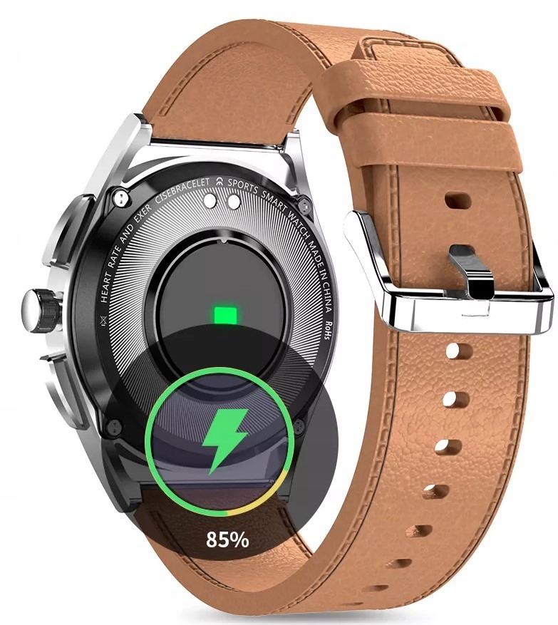 Smartwatch męski do biegania bateria 230mAH puls Kształt koperty okrągły