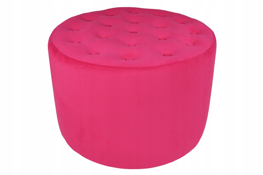 Pufa pufy OKRĄGŁA DUŻA ŚR 60 pikowana róż662 KARO Kod producenta 1148