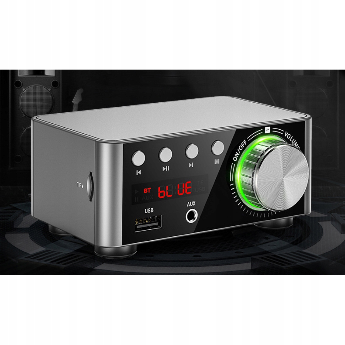 MINI WZMACNIACZ BLUETOOTH 5.1 AMPLITUNER 100W Pobór mocy 100 W