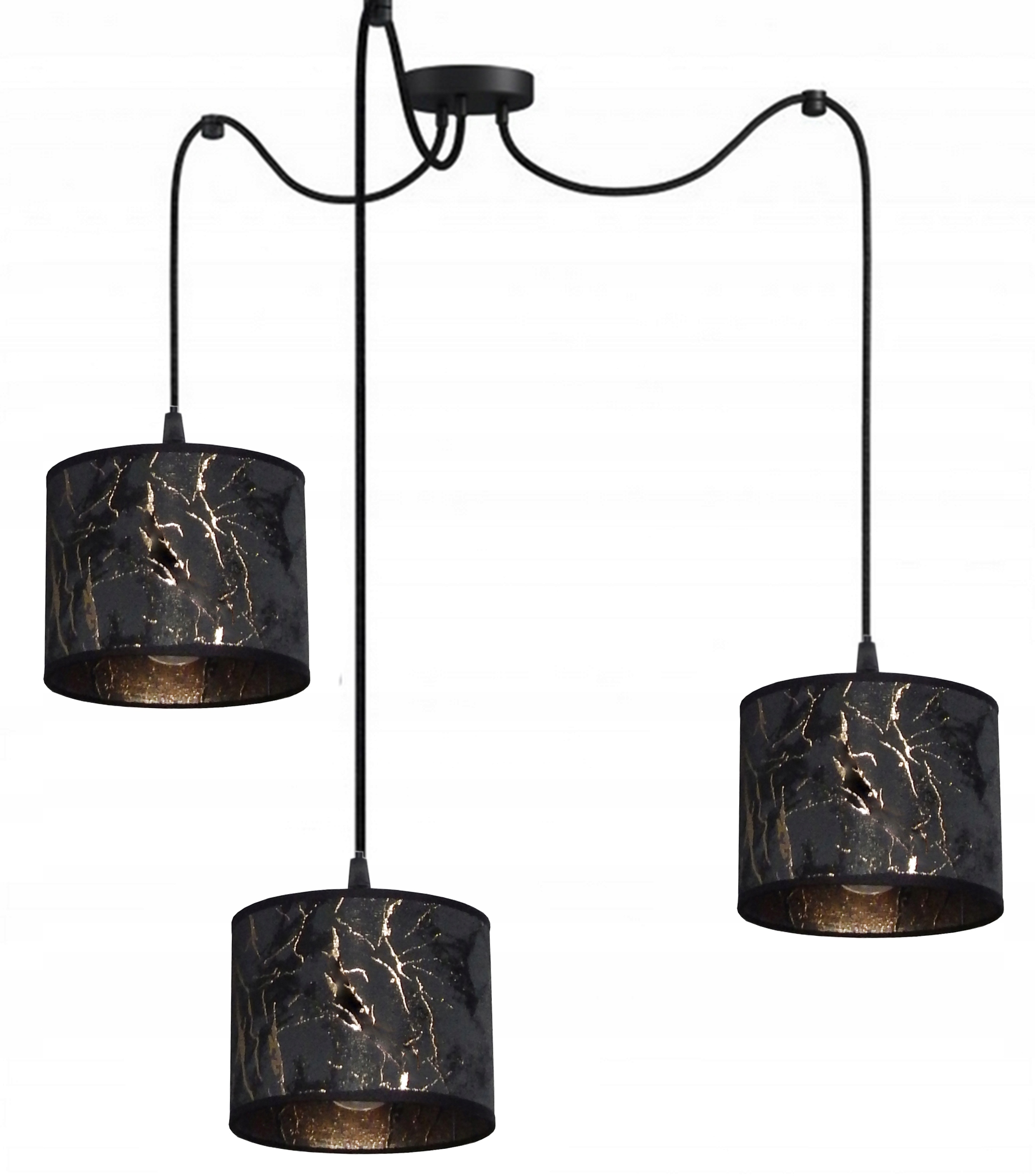 Závesná Led Stropná Lampa Loft Pavúk 3 Tienidlo 24/15 Es