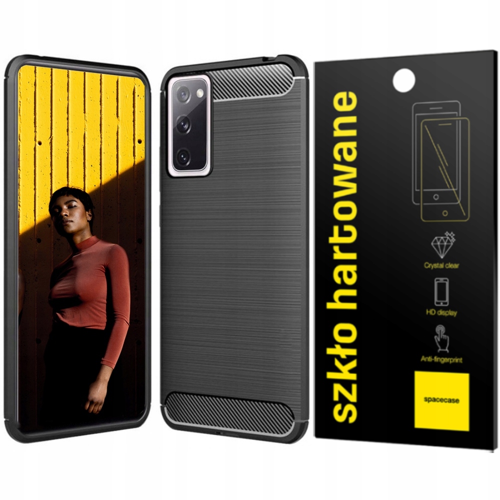

Etui Obudowa Carbon Do Galaxy S20 Fe Pełne Szkło