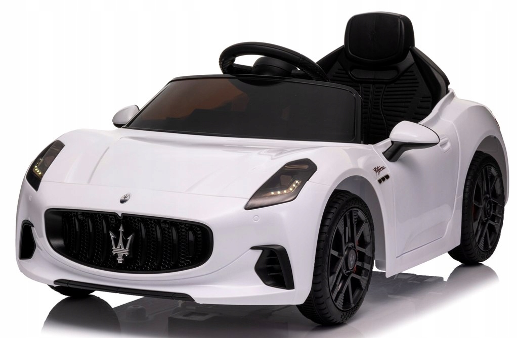 Maserati GranTurismo Biały Auto na akumulator Eva Skóra pilot Akumulator li