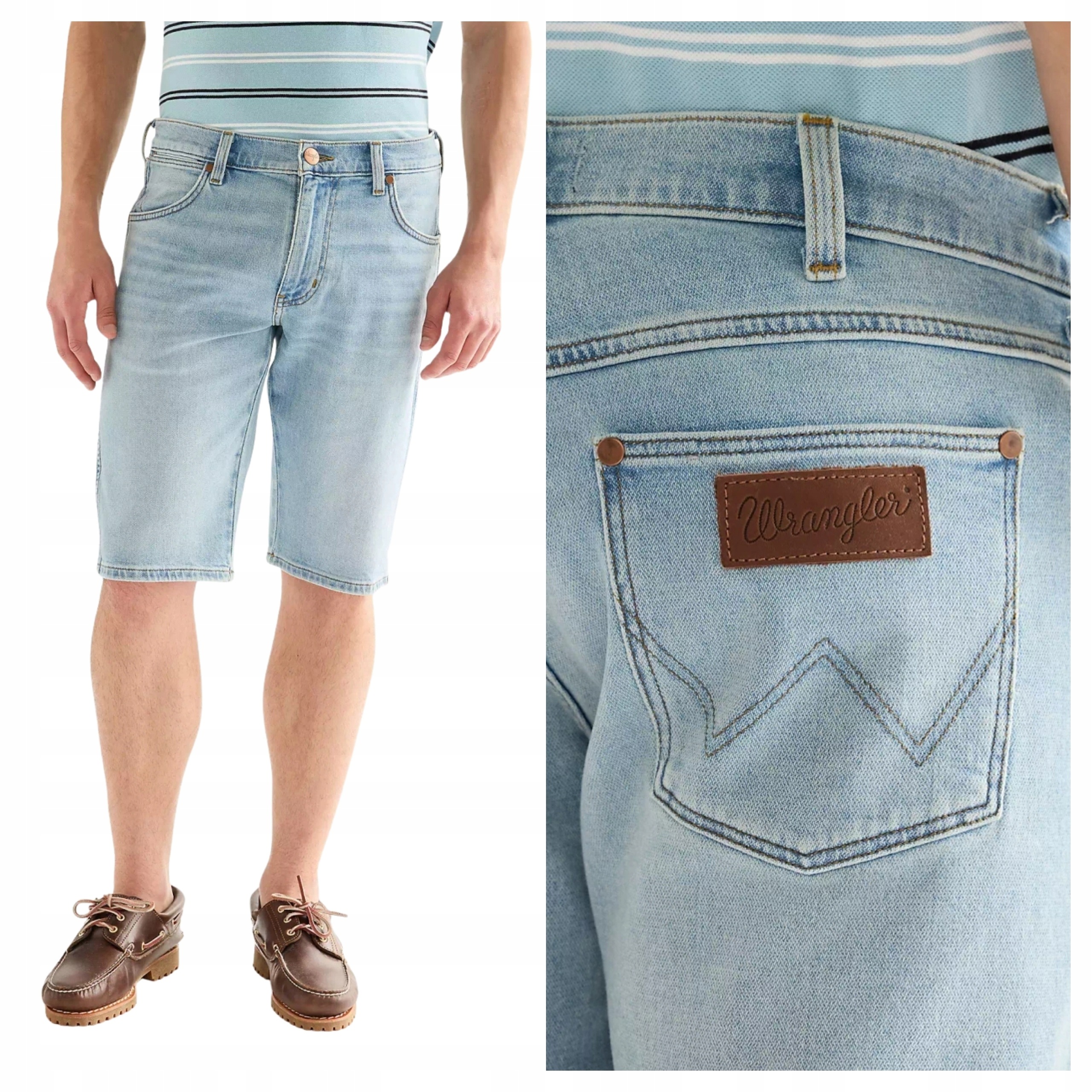 Kraťasy Colton Wrangler Džínové kraťasy modré W36