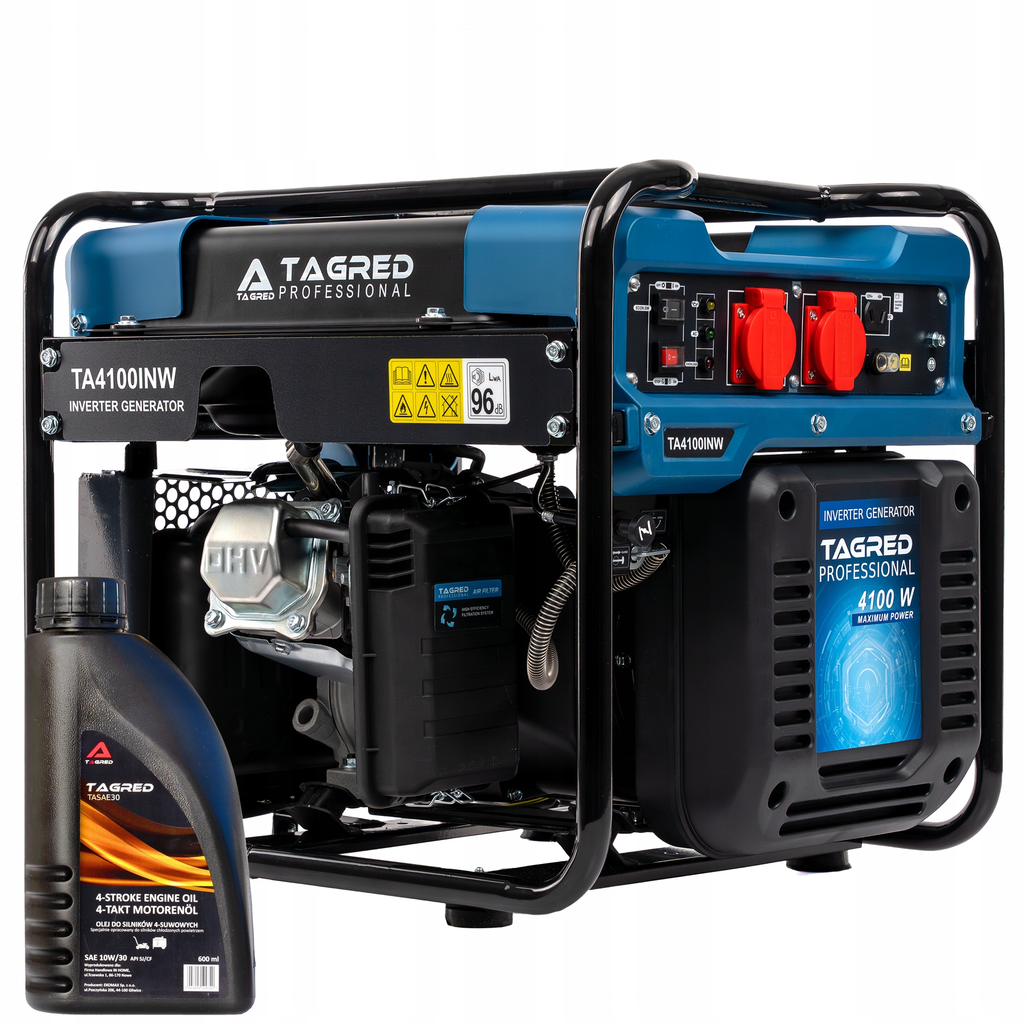 Agregat Prądotwórczy inwerterowy 4100W Stabilny Mocny Prądnica Miedź