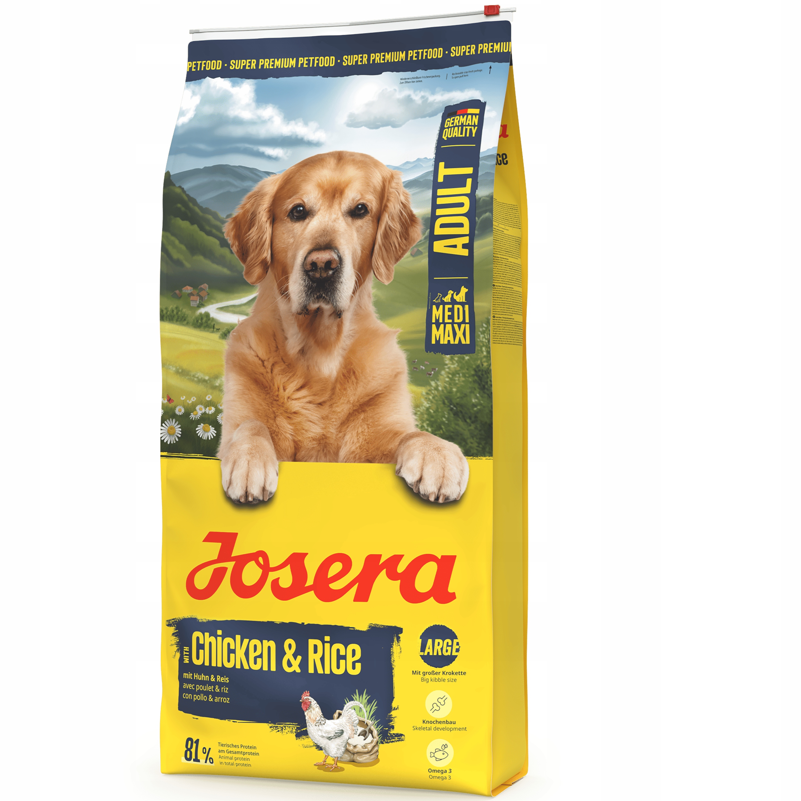 Levně Josera Adult Chicken&Rice 12,5 kg Krmivo pro psy středních a velkých