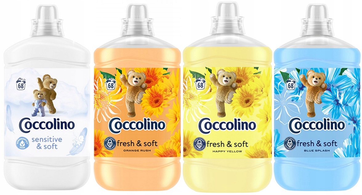 Sada Na Aviváž 4 Tekutiny Coccolino Core MIX 4 Tekutiny 1700 ML