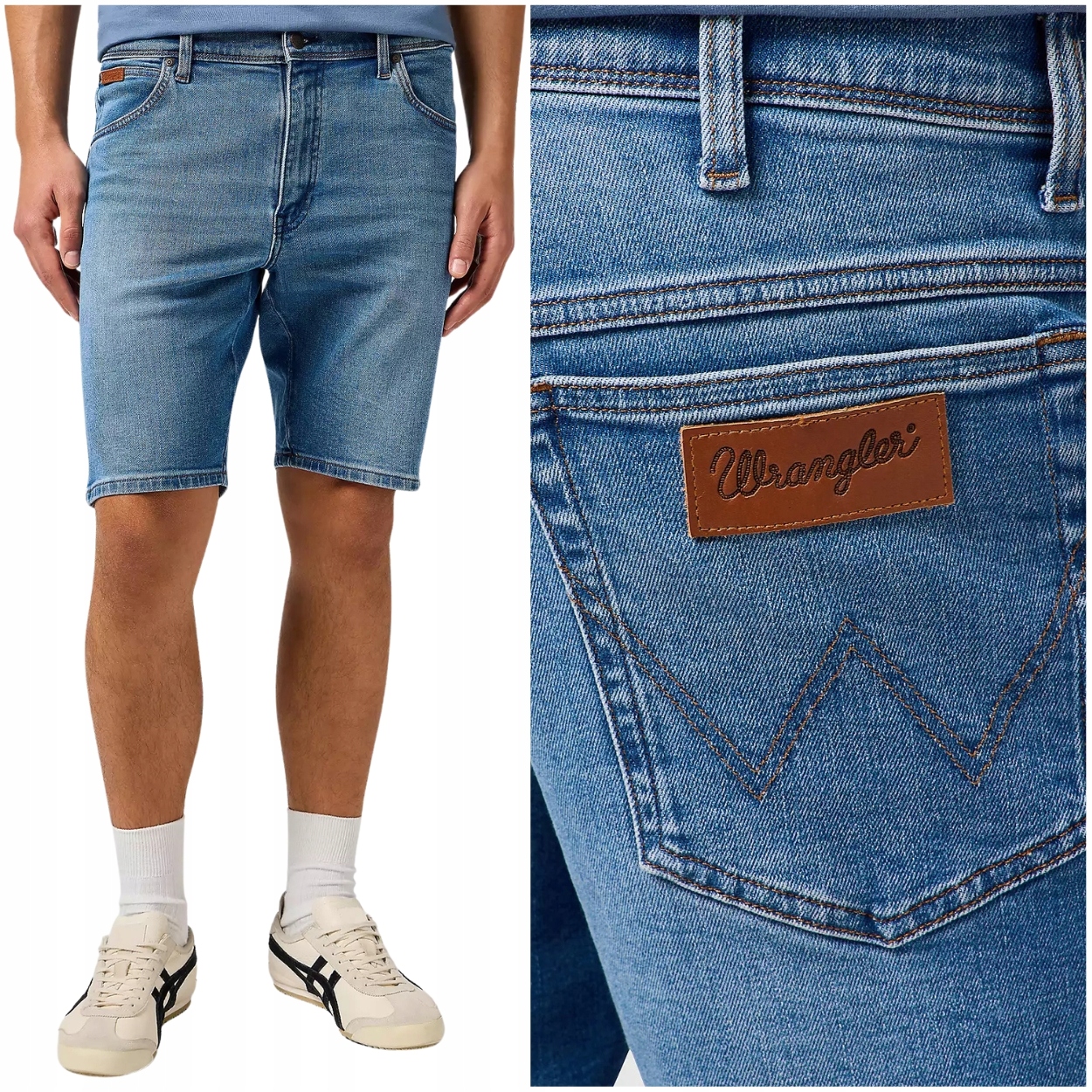 Wrangler Texas Shorts Sentinel krátké tmavé kraťasy džínové šortky W30