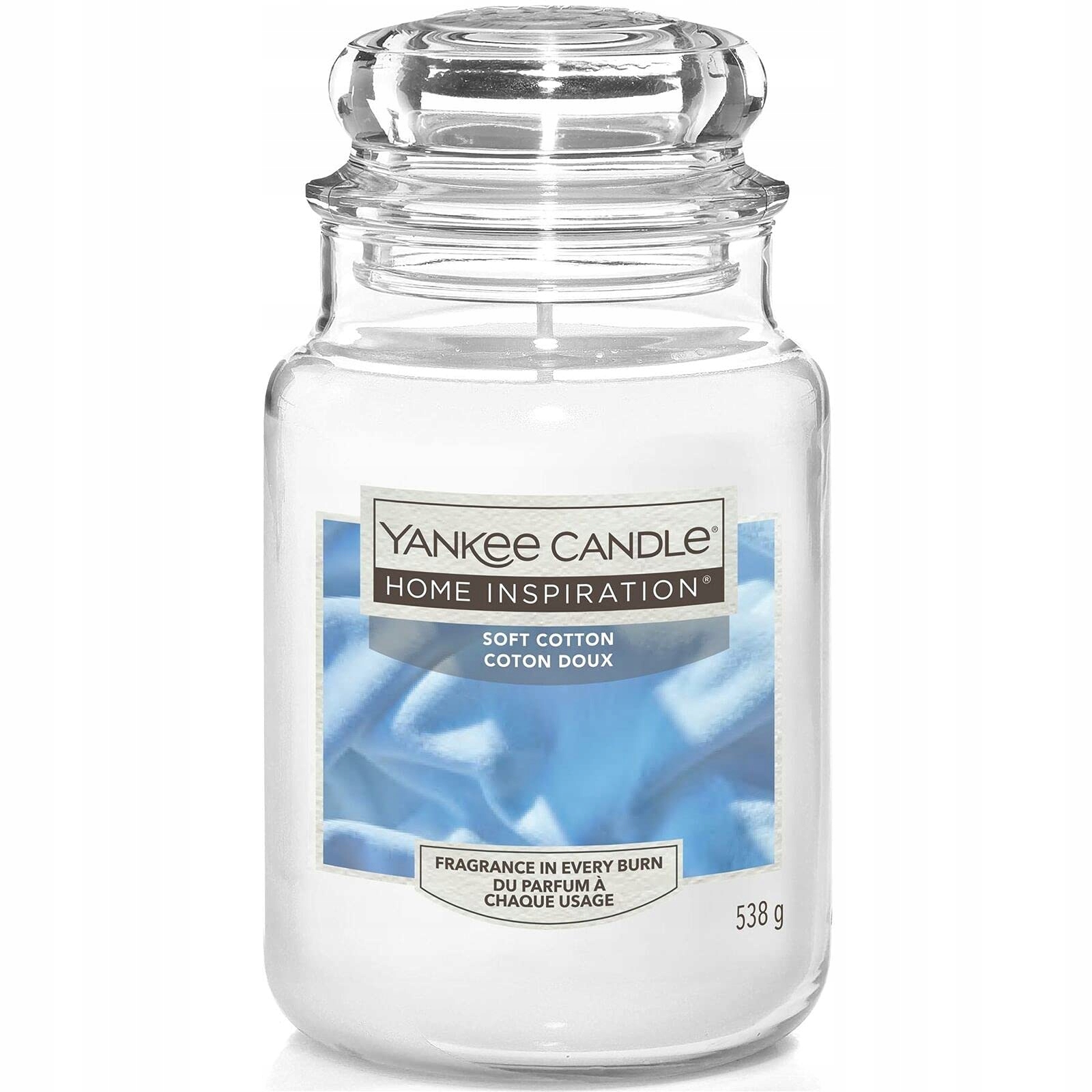 Parafínová vonná svíčka Soft Cotton Yankee Candle velká, 1 ks