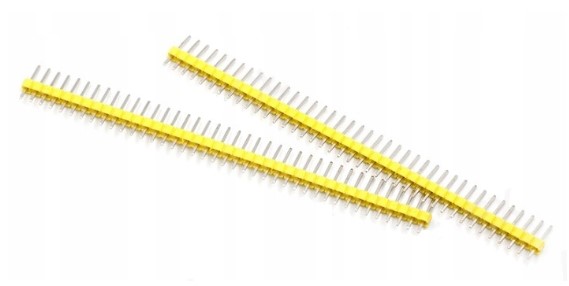 

Wtyczka szpilkowa 2,54mm 1x40 Żółta (4 sztuki)