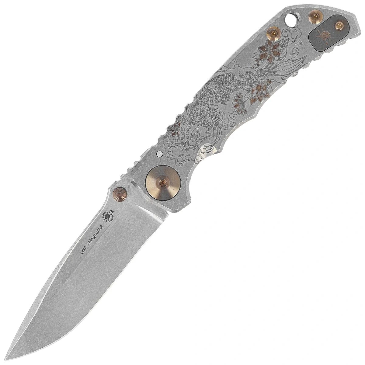 Nóż składany Spartan Blades Harsey Folder ''Koi Fish'' Titanium