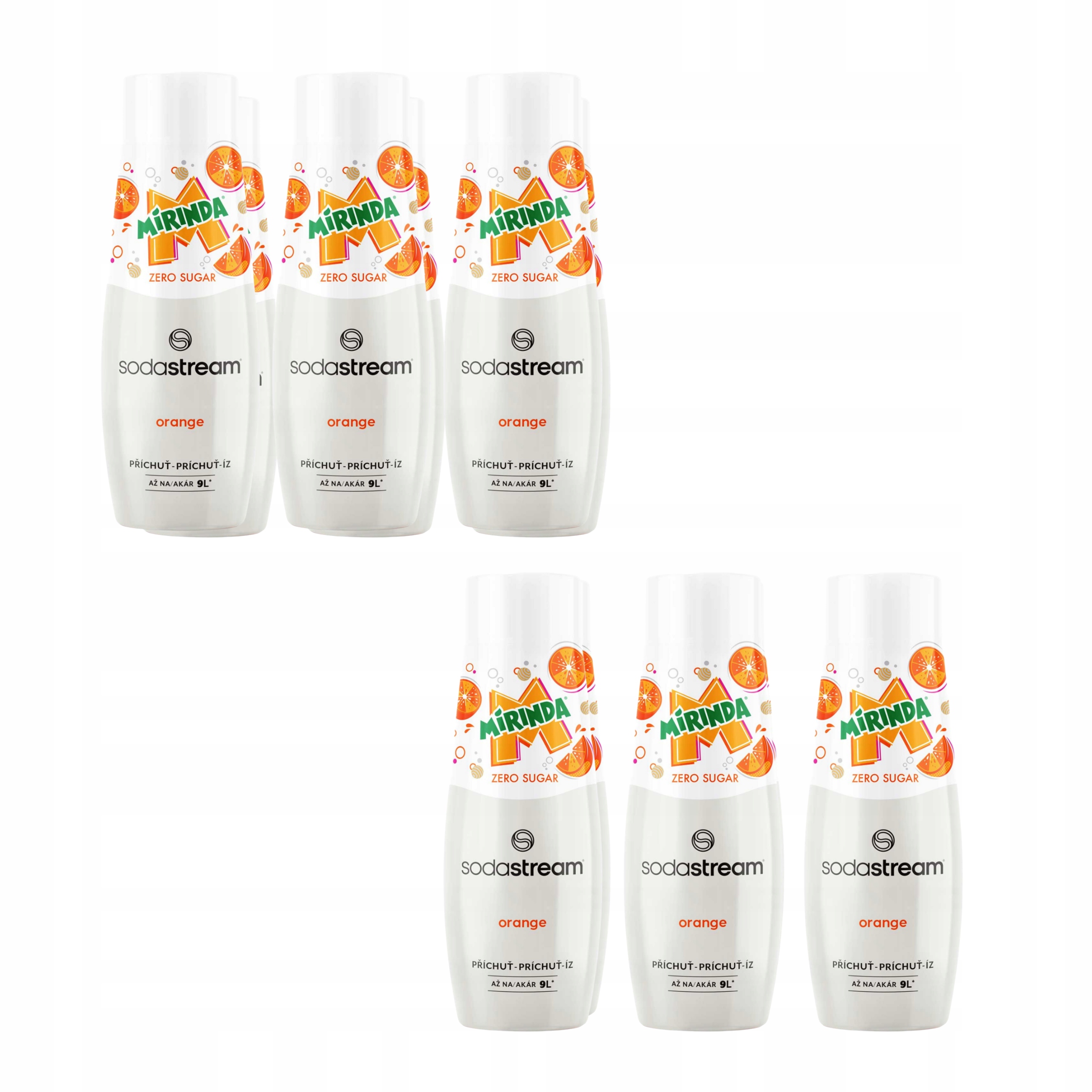 Levně Sirup koncentrát šťáva do saturátoru SodaStream Mirinda Zero bez cukru x6