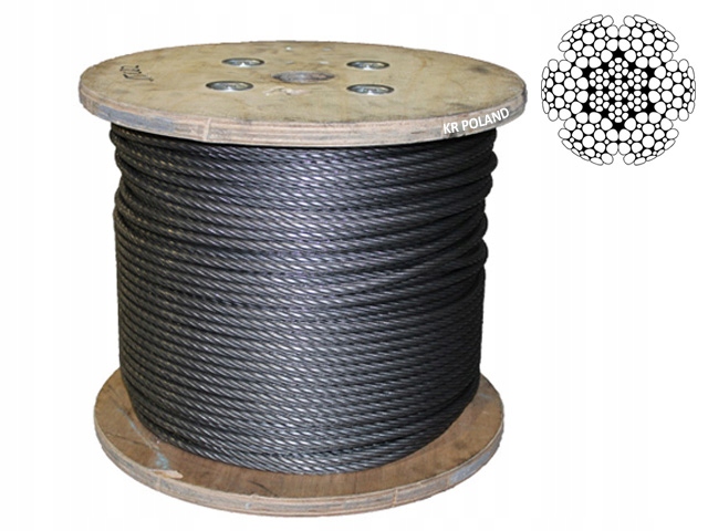 Lina stalowa prasowana Grizzly 12mm x 40m 12,9t