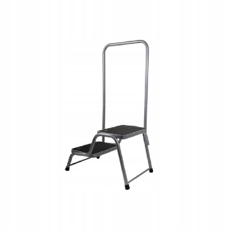 PODWÓJNY STOPIEŃ WEJŚCIOWY Z PORĘCZĄ ZE STALI