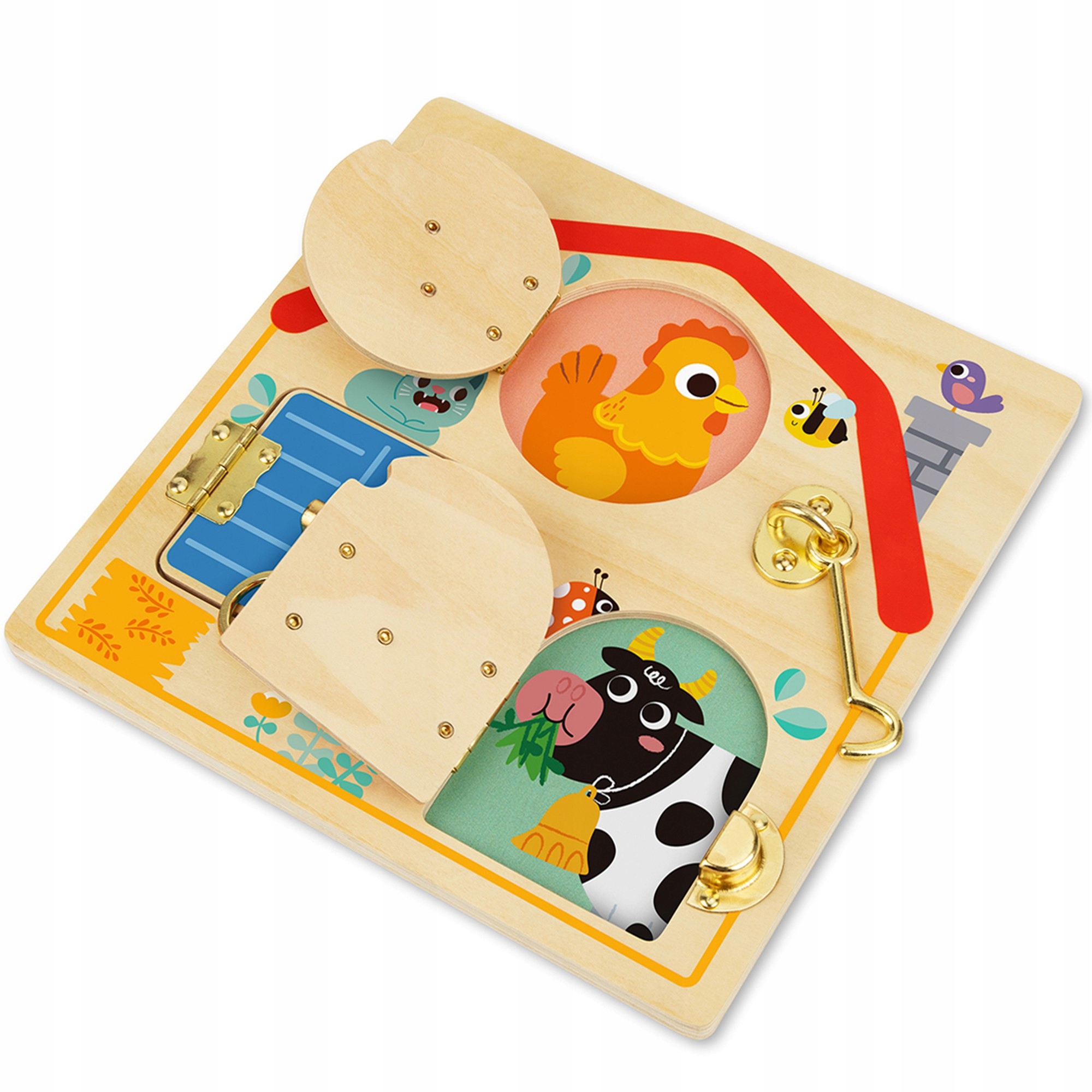 

Tooky Toy Drewniana Tablica Manipulacyjna