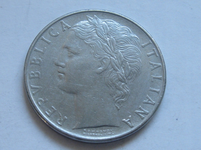 nr372 Włochy Moneta 100 Lirów 1958