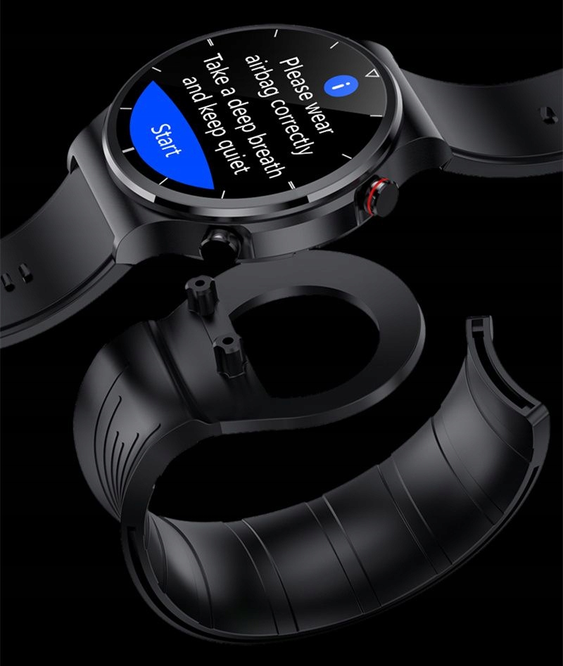 Smart-Watch Zegarek dla Apple iPhone IOS App store Kształt koperty okrągła