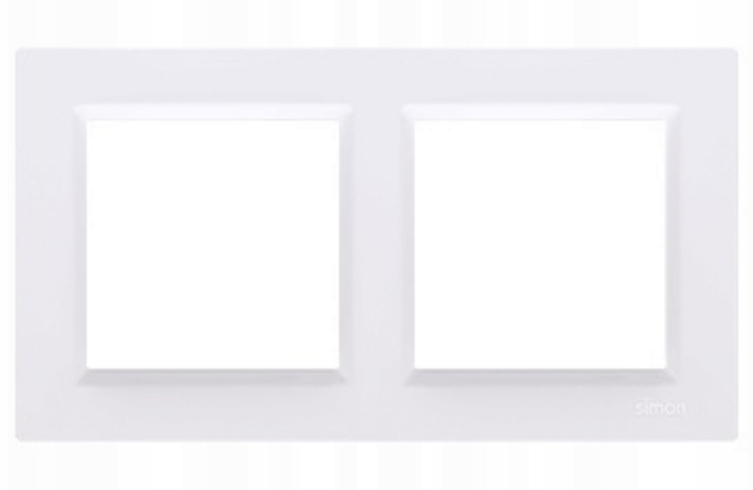 Ramka podwójna 2-krotna biała Simon10 CR2/11