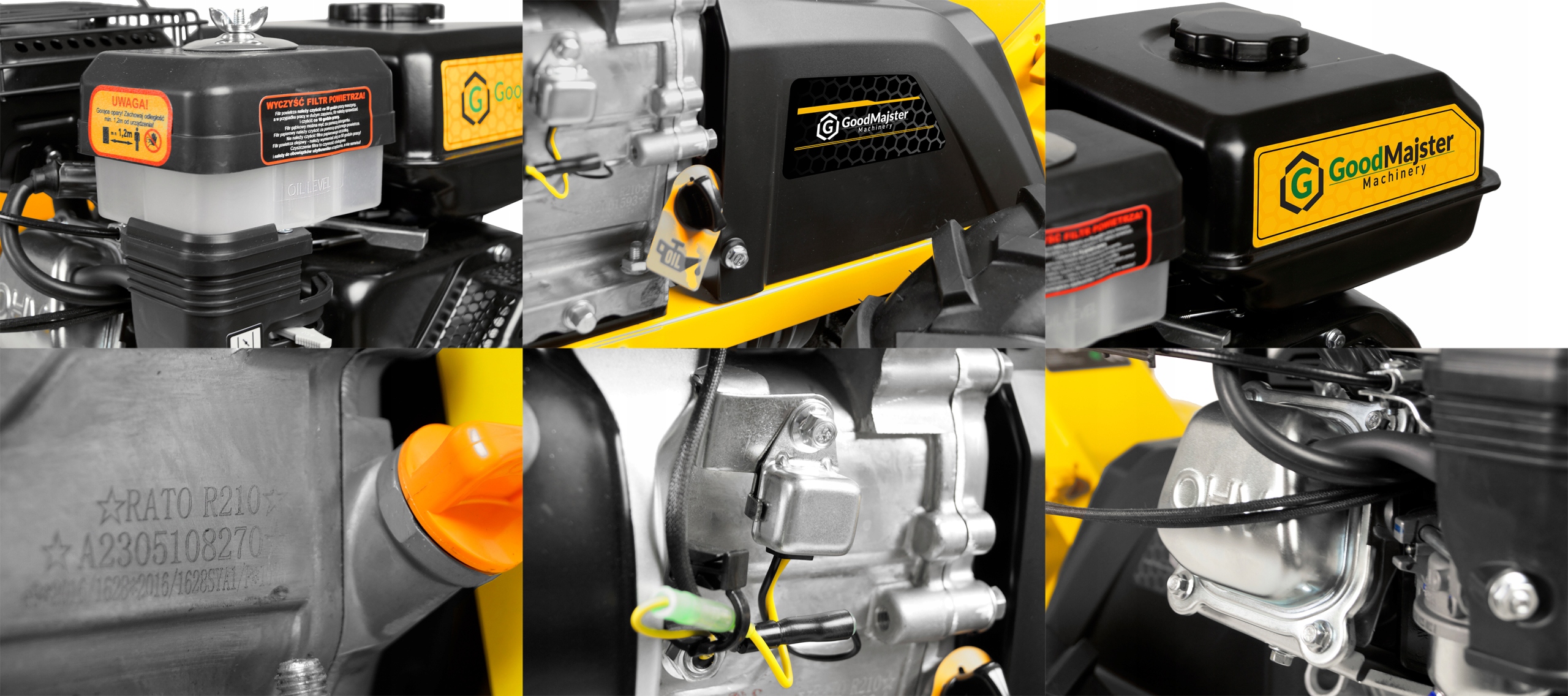 GLEBOGRYZARKA SPALINOWA Z NAPĘDEM DZIK 50cm 10KM 212ccm RATO GoodMajster Producent silnika RATO