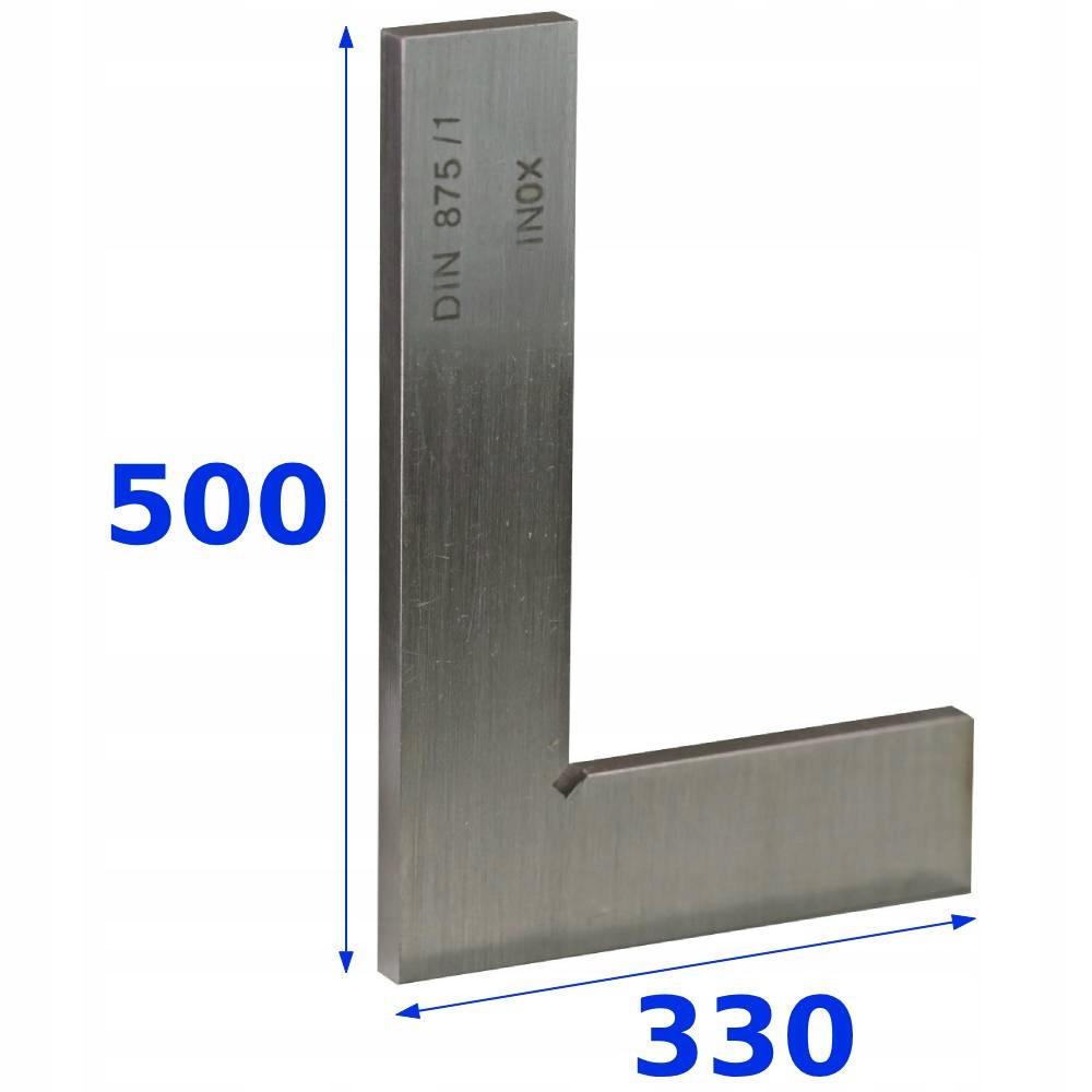 Kątownik 500 x 330 Inox Klasa 1 DIN875 MKSa