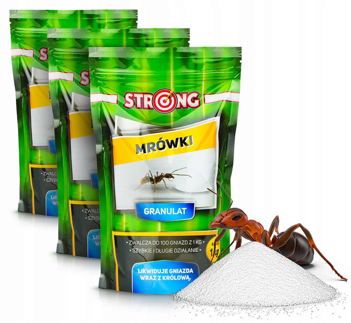 Proszek Na Mrówki Do Ogrodu Trutka Cypermetryna Środek Na Mrówki Strong 1KG